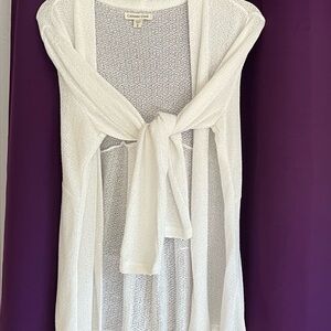 Chico's Textured White Knit Top